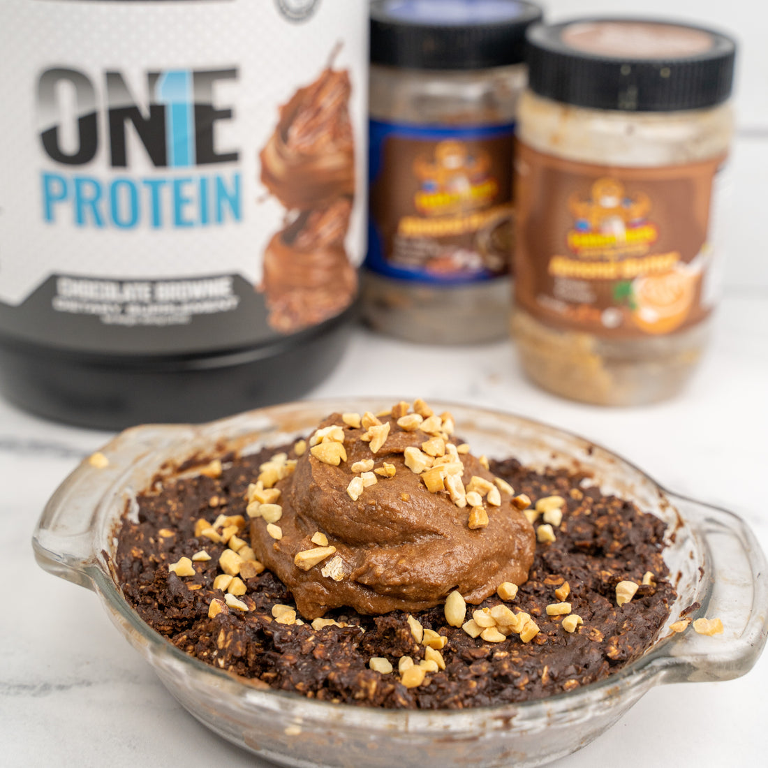 Chocolate Protein Oatmeal Bake (+ GIVEAWAY!!!!)