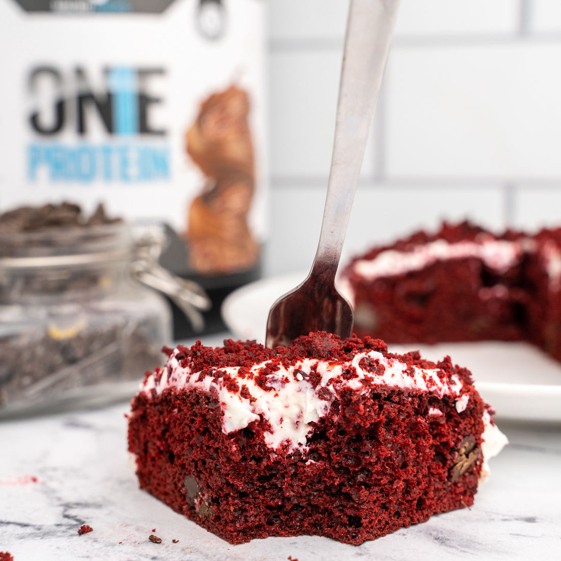 Protein Red Velvet Cake