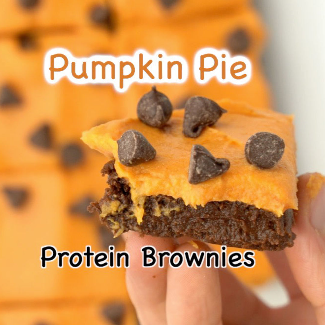 Easy Pumpkin Pie Protein Brownies